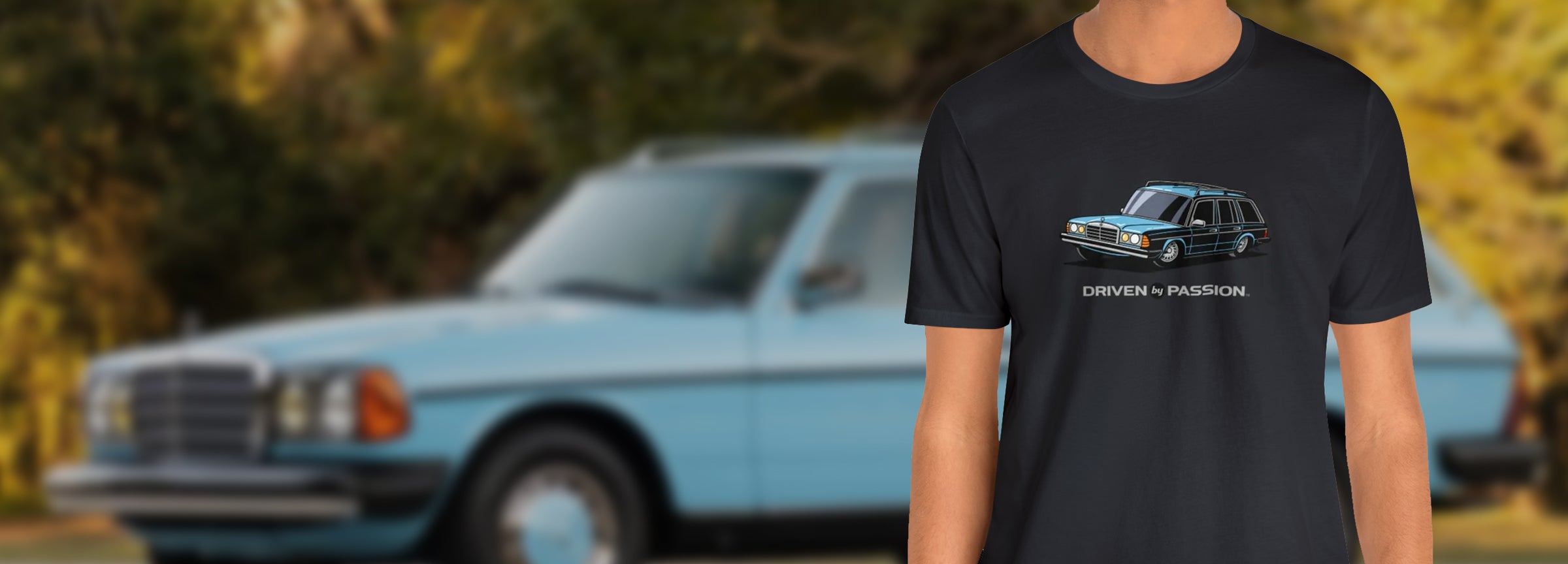 Mercedes-Benz S123 Wagon with Bundt Wheels