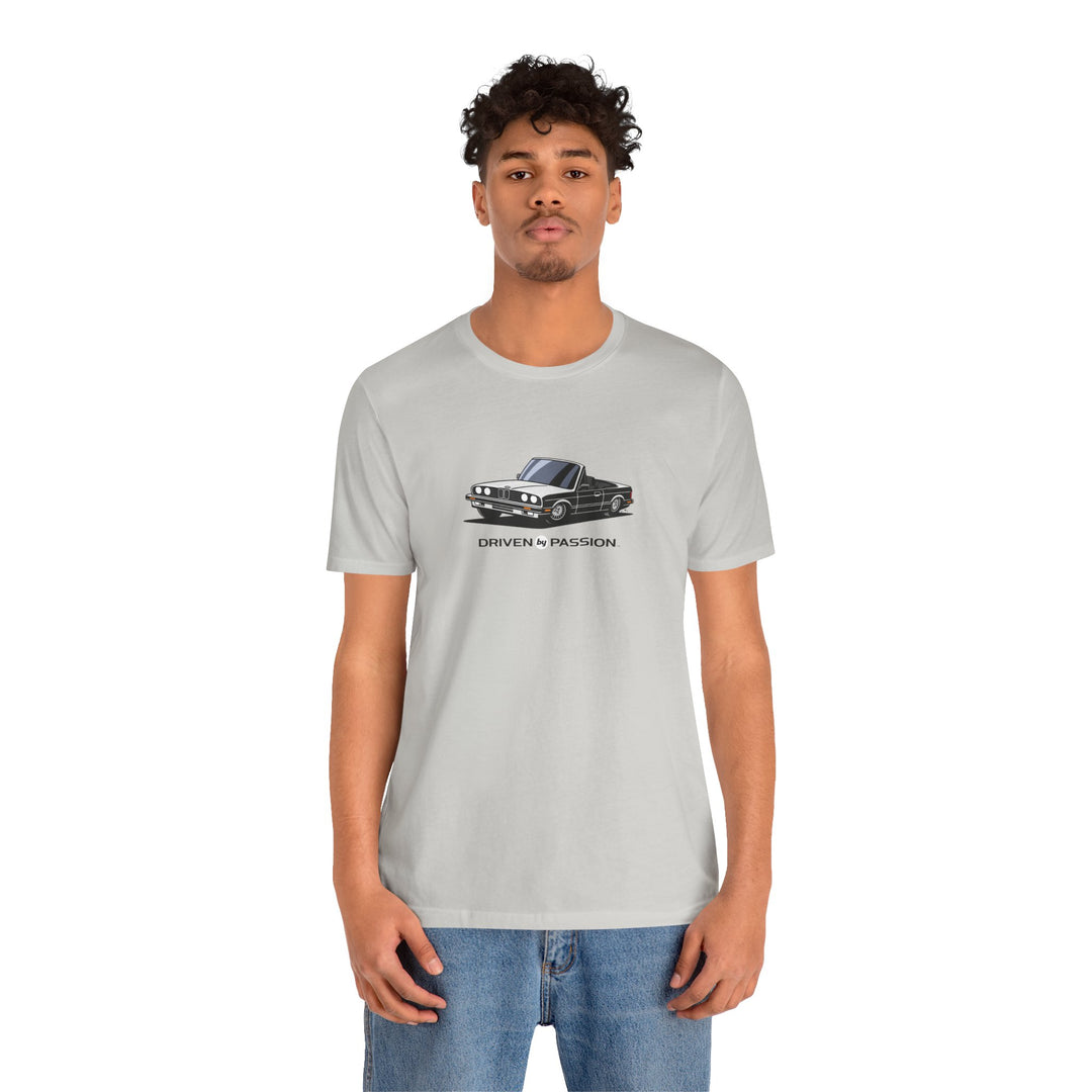 White over Black E30 Convertible T-Shirt (1982-1987)