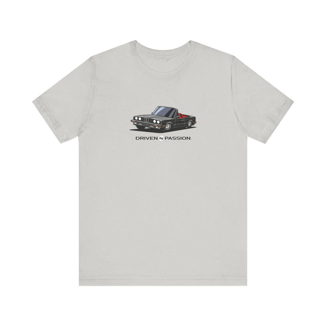 Gray over Red E30 Convertible T-Shirt (1982-1987)