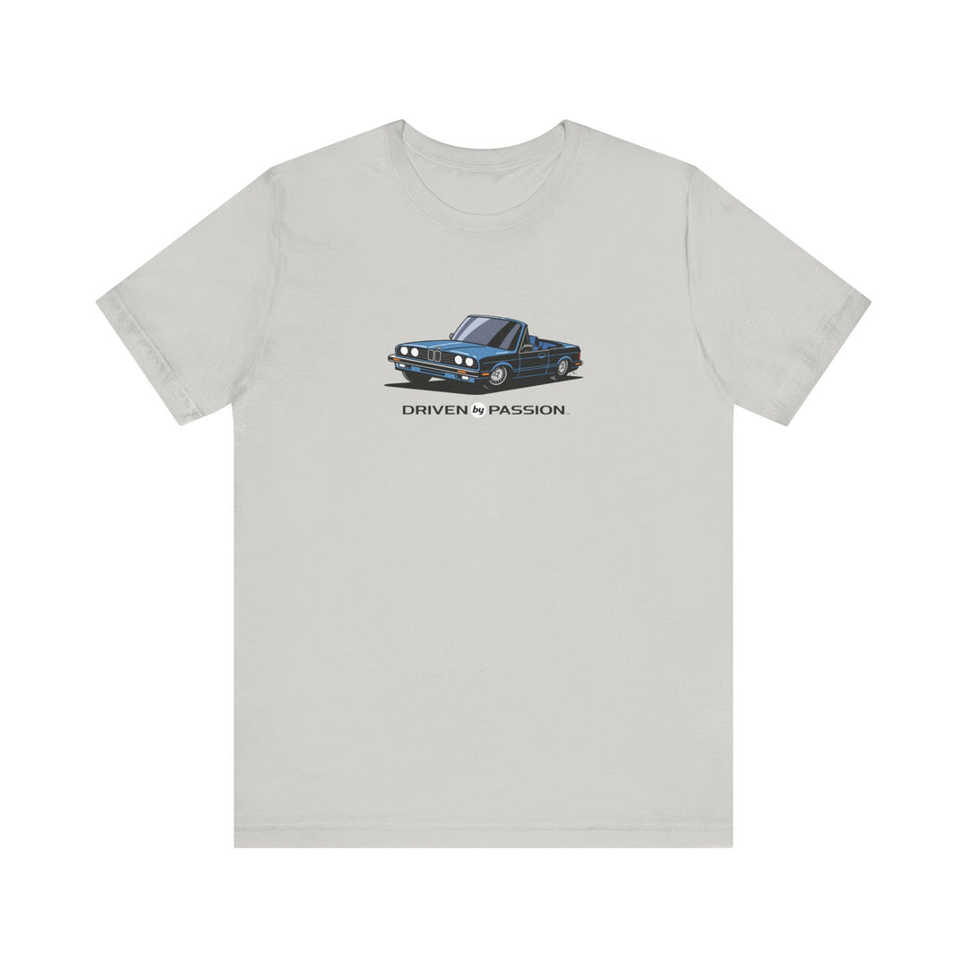 Silver-Blue over Blue E30 Convertible T-Shirt (1982-1987)