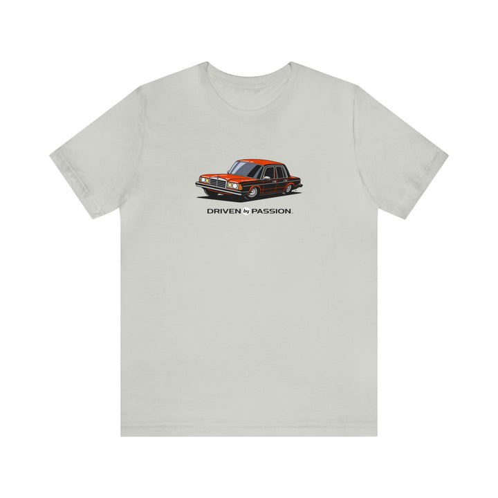 Red-Orange W123 Sedan (Bundt Wheels) T-Shirt
