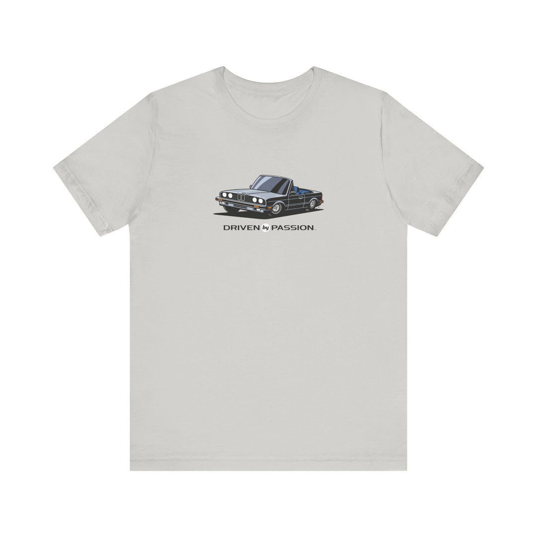 Silver over Blue E30 Convertible T-Shirt (1982-1987)