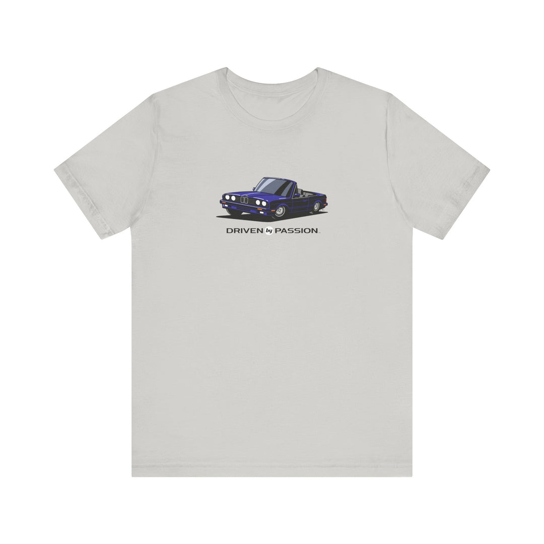 Dark Purple over Gray E30 Convertible T-Shirt (1988-1994)