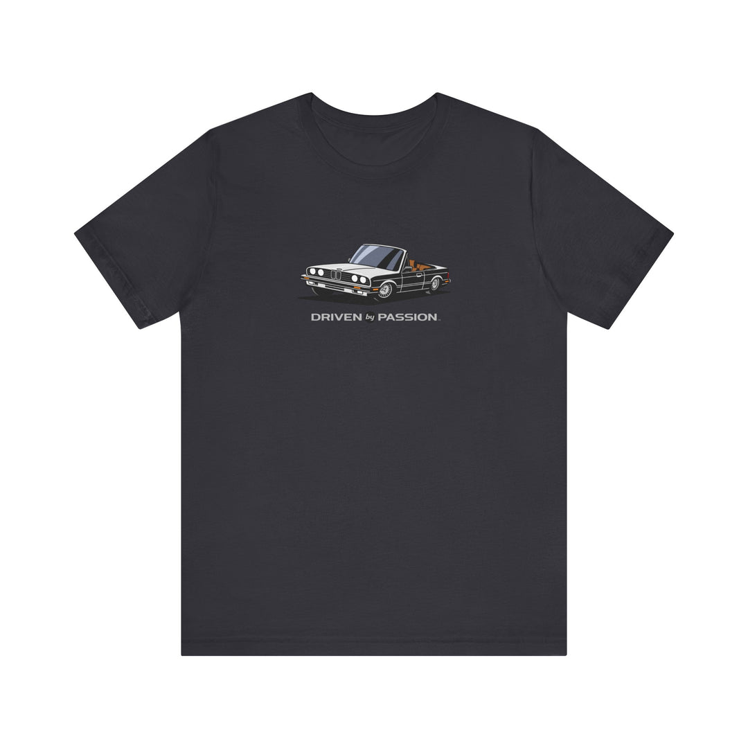 White over Brown E30 Convertible T-Shirt (1982-1987)