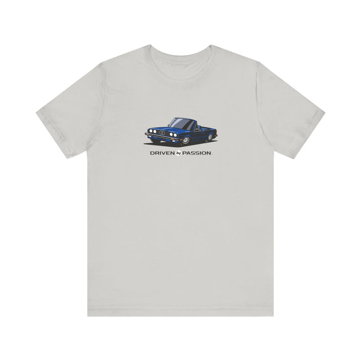 Dark Blue over Blue E30 Convertible T-Shirt (1982-1987)