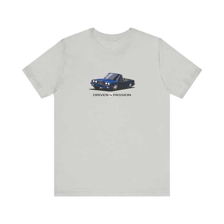 Dark Blue over Gray E30 Convertible T-Shirt (1988-1994)