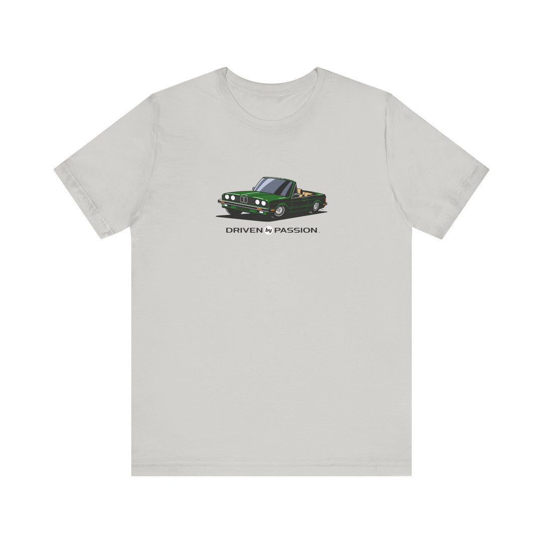 Dark Green over Tan E30 Convertible T-Shirt (1982-1987)