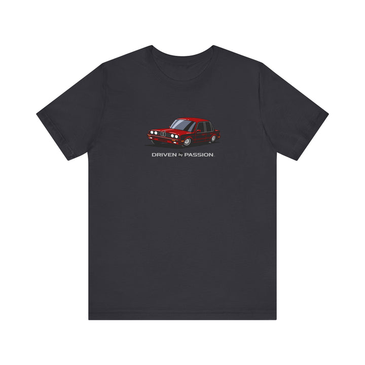 Dark Red E30 Sedan T-Shirt (1988-1994)