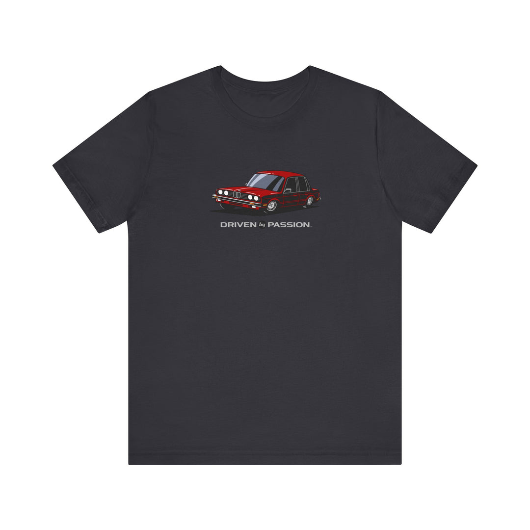 Dark Red E30 Sedan T-Shirt (1982-1987)