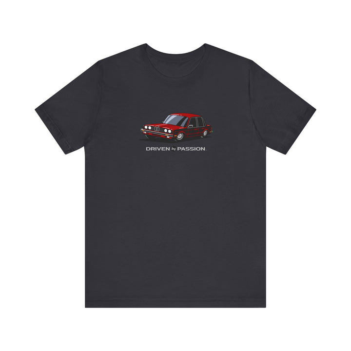 Dark Red E30 Sedan T-Shirt (1982-1987)