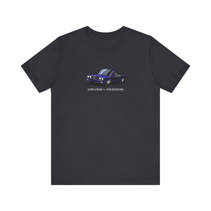 Dark Purple over Gray E30 Convertible T-Shirt (1988-1994)