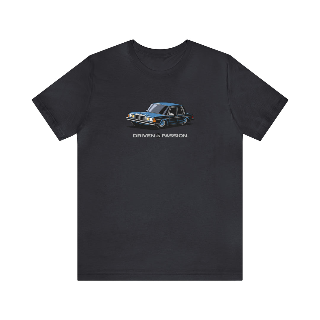 Silver-Blue W123 Sedan (Hubcap Wheels) T-Shirt