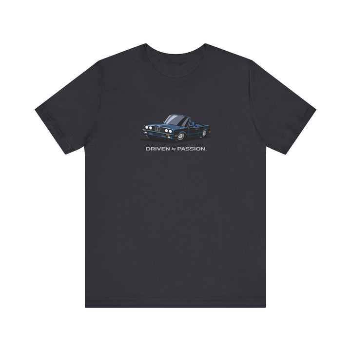 Dark Silver-Blue over Blue E30 Convertible T-Shirt (1988-1994)