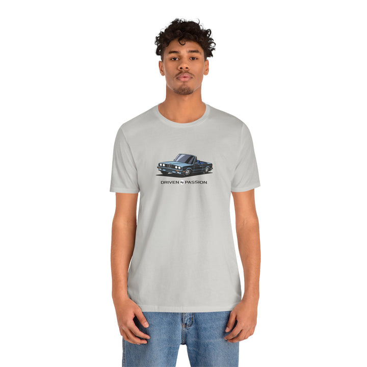 Light Silver-Blue over Blue E30 Convertible T-Shirt (1988-1994)