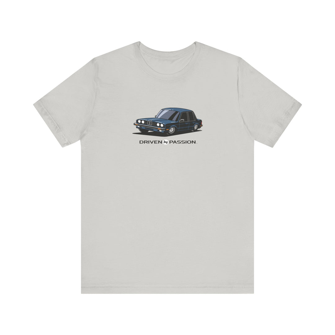 Dark Silver-Blue E30 Sedan T-Shirt (1982-1987)