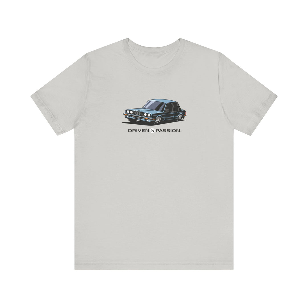 Light Silver-Blue E30 Sedan T-Shirt (1982-1987)
