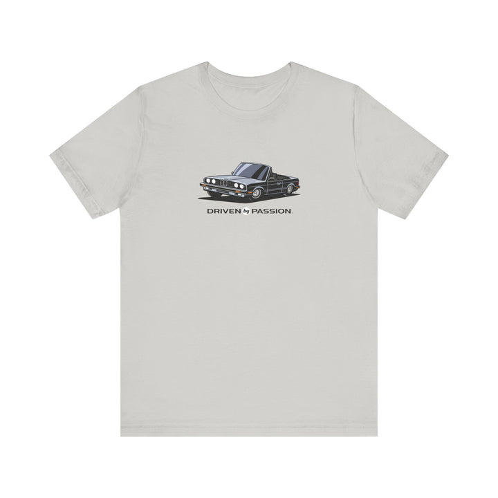 Silver over Black E30 Convertible T-Shirt (1982-1987)