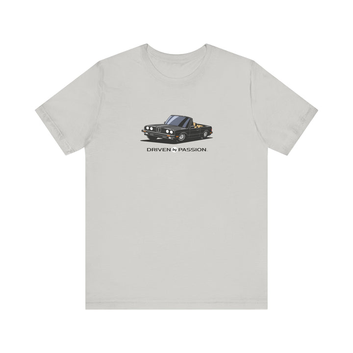 Dark Gray over Tan E30 Convertible T-Shirt (1982-1987)