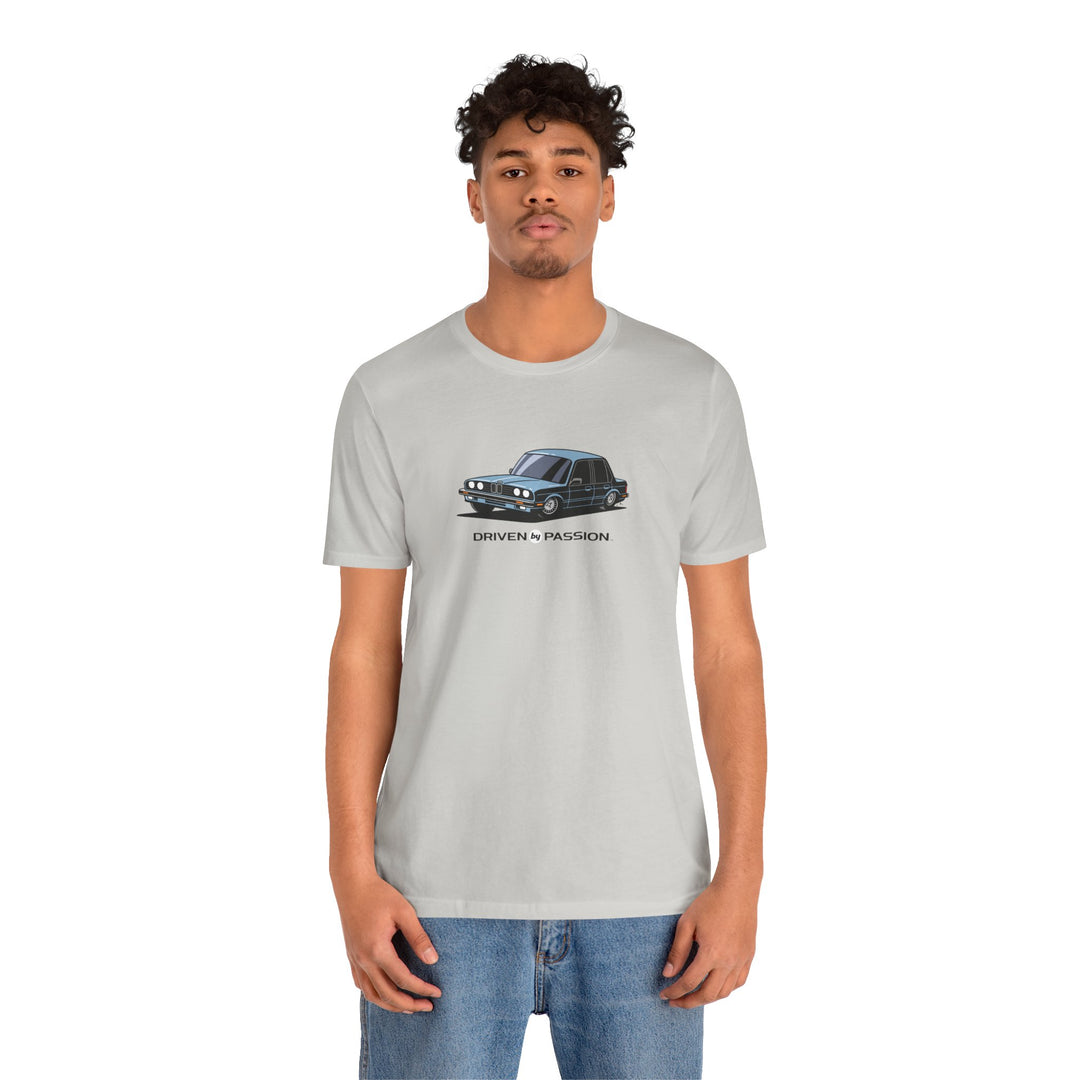 Light Silver-Blue E30 Sedan T-Shirt (1982-1987)