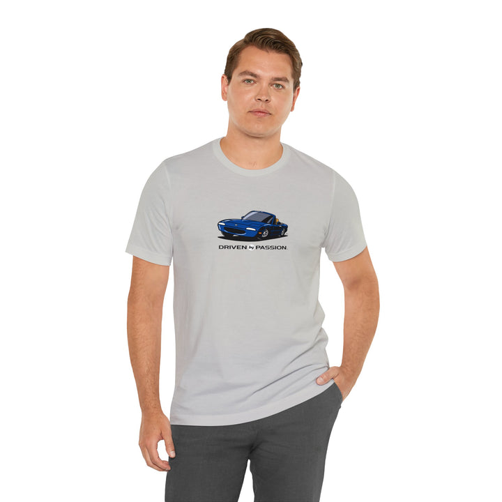 Dark Blue over Tan NA Miata T-Shirt