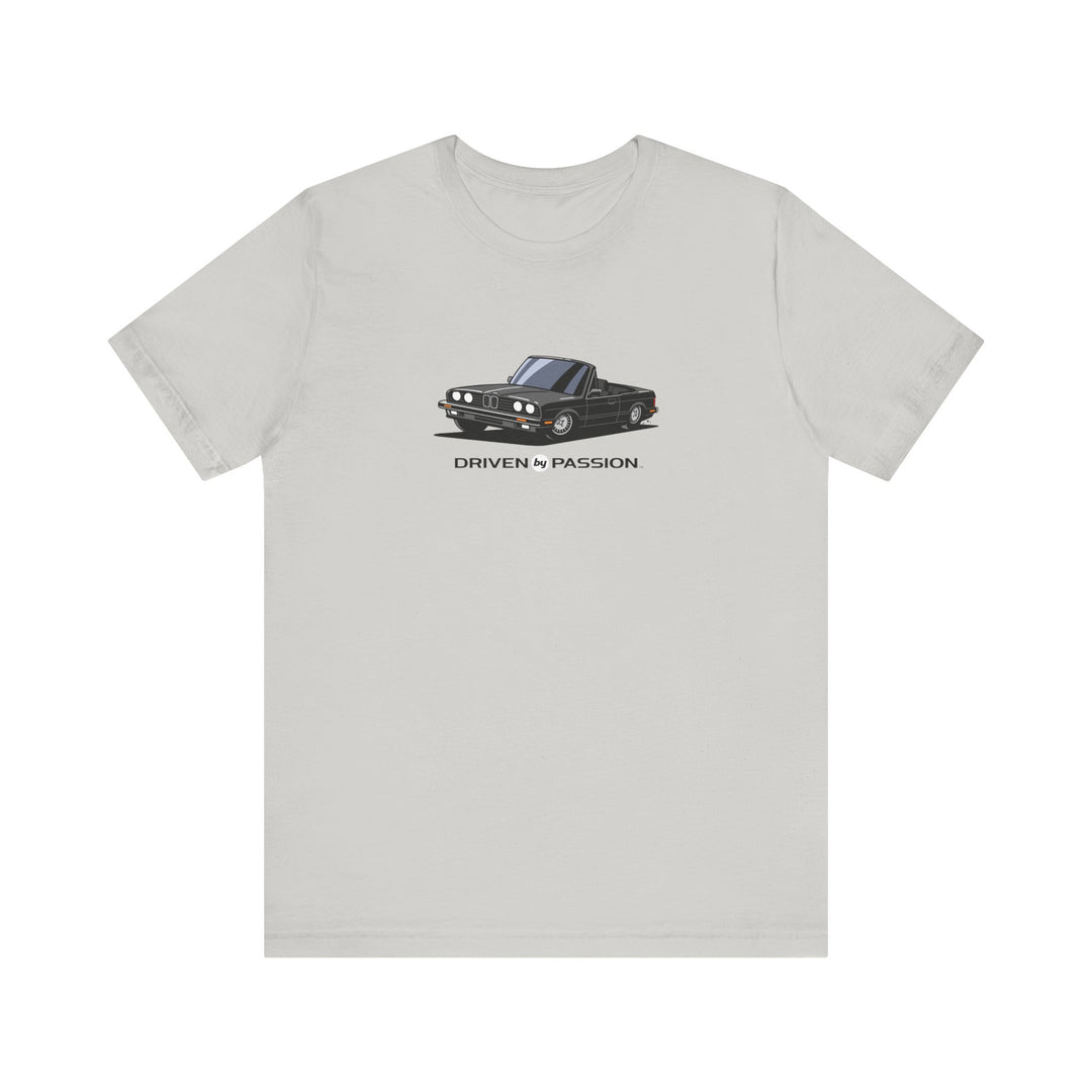 Dark Gray over Black E30 Convertible T-Shirt (1982-1987)