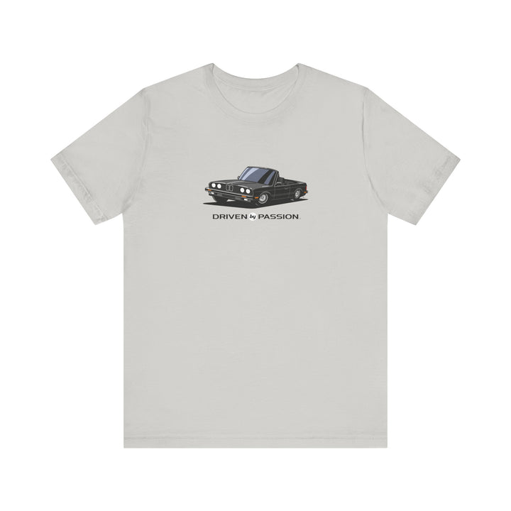 Dark Gray over Black E30 Convertible T-Shirt (1982-1987)