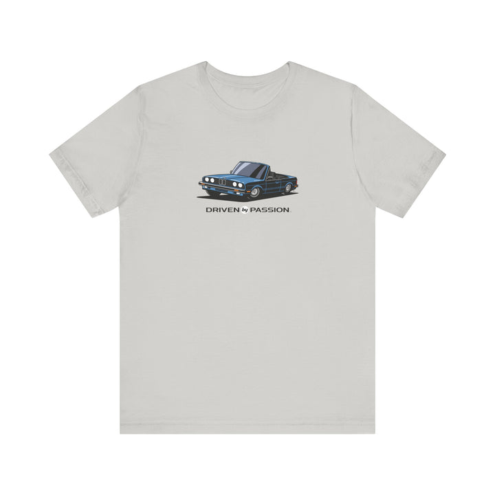 Silver-Blue over Black E30 Convertible T-Shirt (1982-1987)