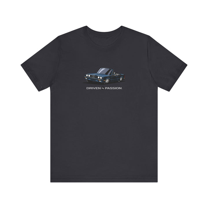 Dark Silver-Blue over Gray E30 Convertible T-Shirt (1988-1994)