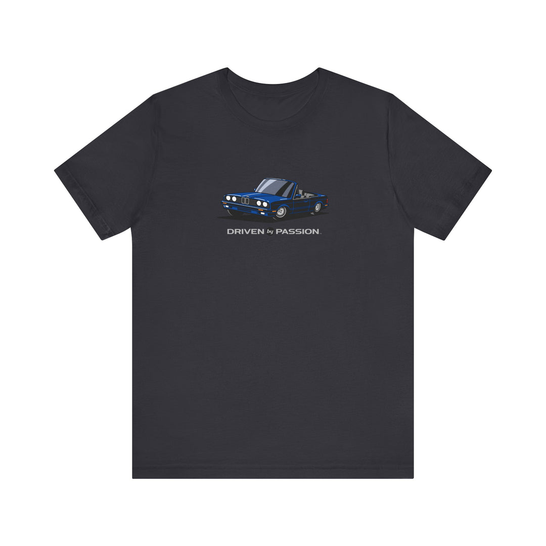 Dark Blue over Gray E30 Convertible T-Shirt (1988-1994)