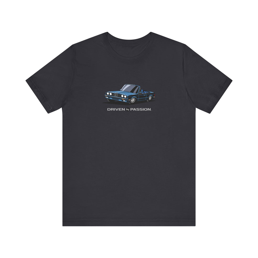 Silver-Blue over Blue E30 Convertible T-Shirt (1988-1994)