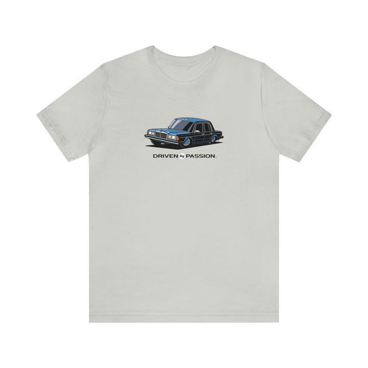 Silver-Blue W123 Sedan (Hubcap Wheels) T-Shirt