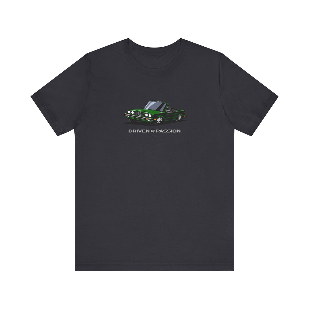 Dark Green over Black E30 Convertible T-Shirt (1982-1987)