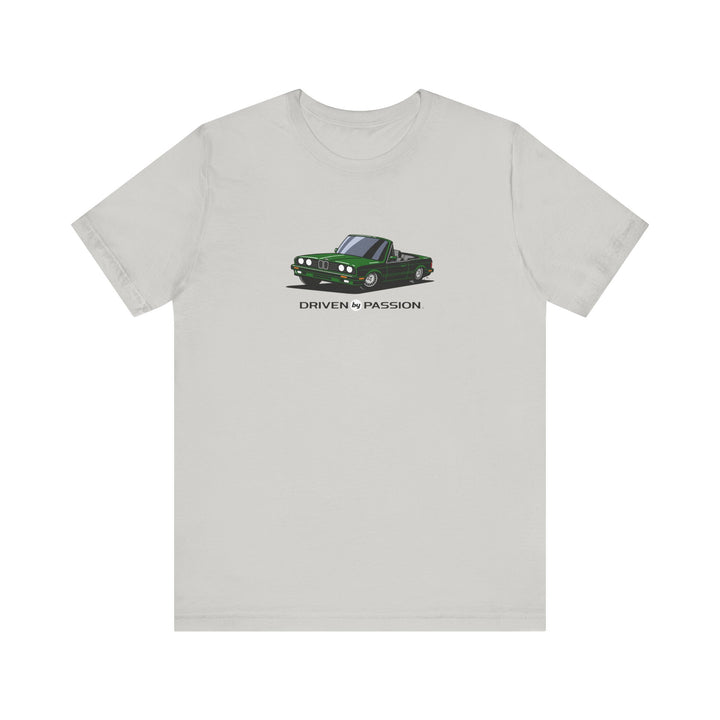 Dark Green over Gray E30 Convertible T-Shirt (1988-1994)