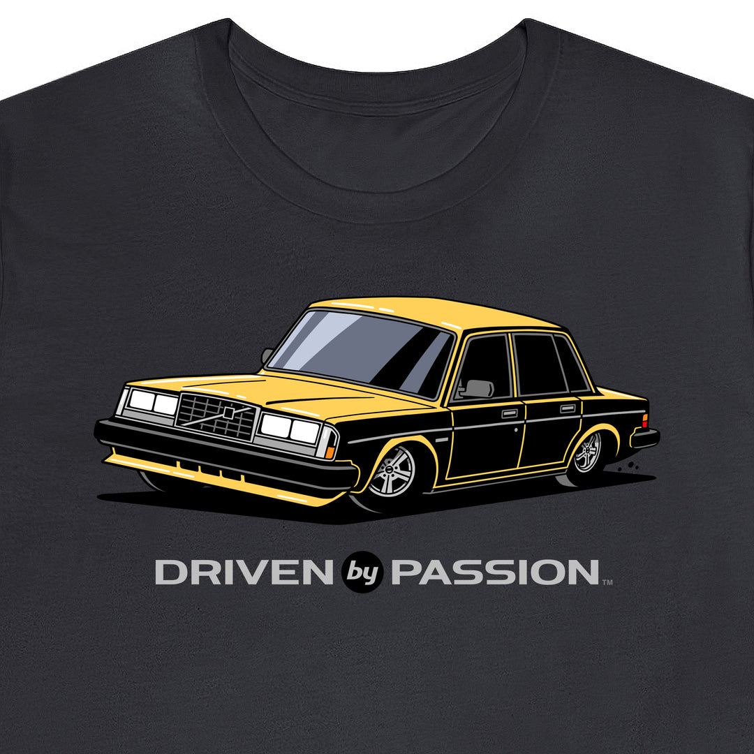 Yellow 240 Turbo Sedan (1981-1986) T-Shirt