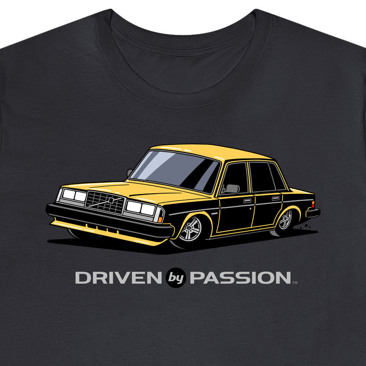 Yellow 240 Turbo Sedan (1981-1986) T-Shirt