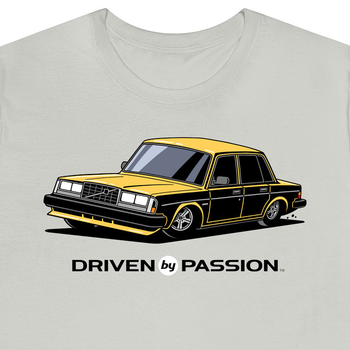 Yellow 240 Turbo Sedan (1981-1986) T-Shirt