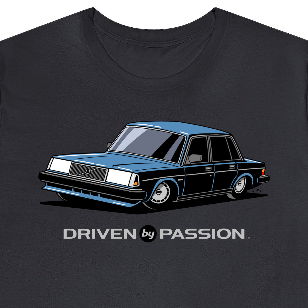 Silver-Blue 240 Sedan (1987-1993) T-Shirt