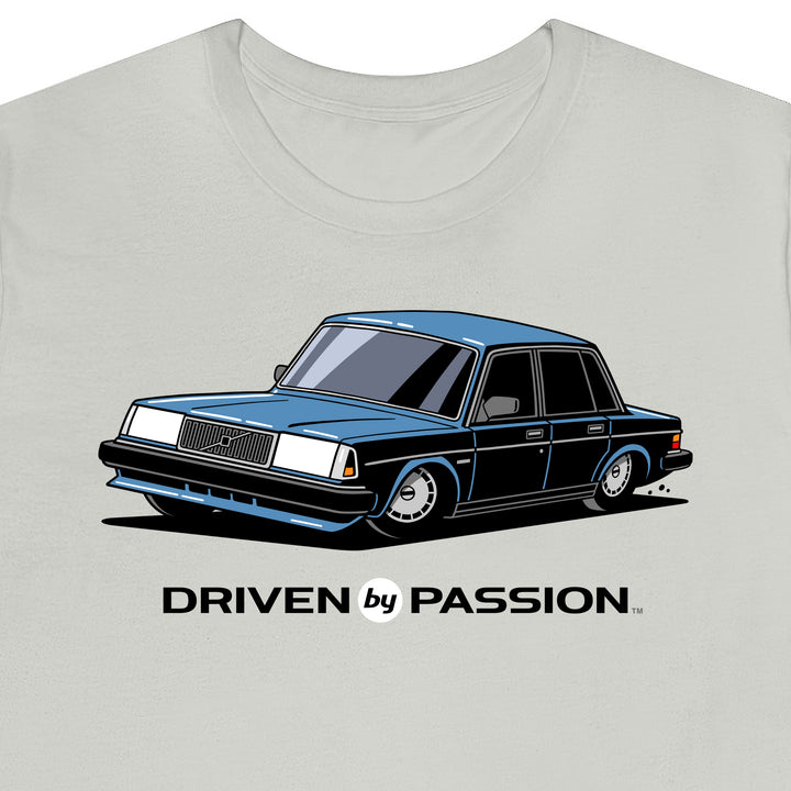 Silver-Blue 240 Sedan (1987-1993) T-Shirt