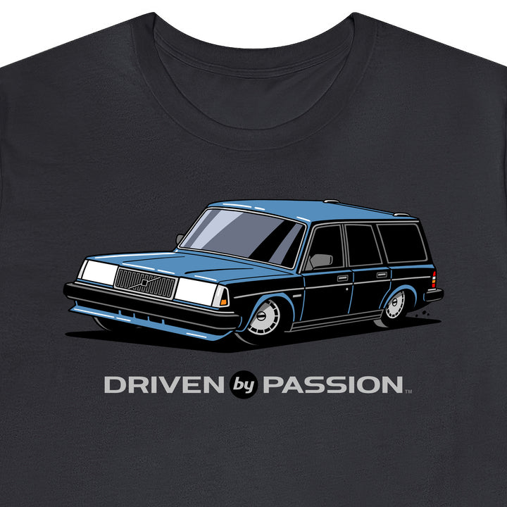 Silver-Blue 240 Wagon (1987-1993) T-Shirt