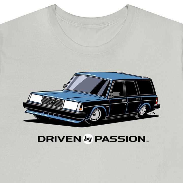 Silver-Blue 240 Wagon (1987-1993) T-Shirt