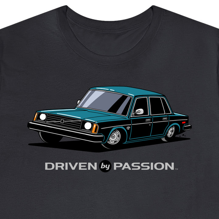 Dark Turquoise 244 Sedan (1976-1978) T-Shirt