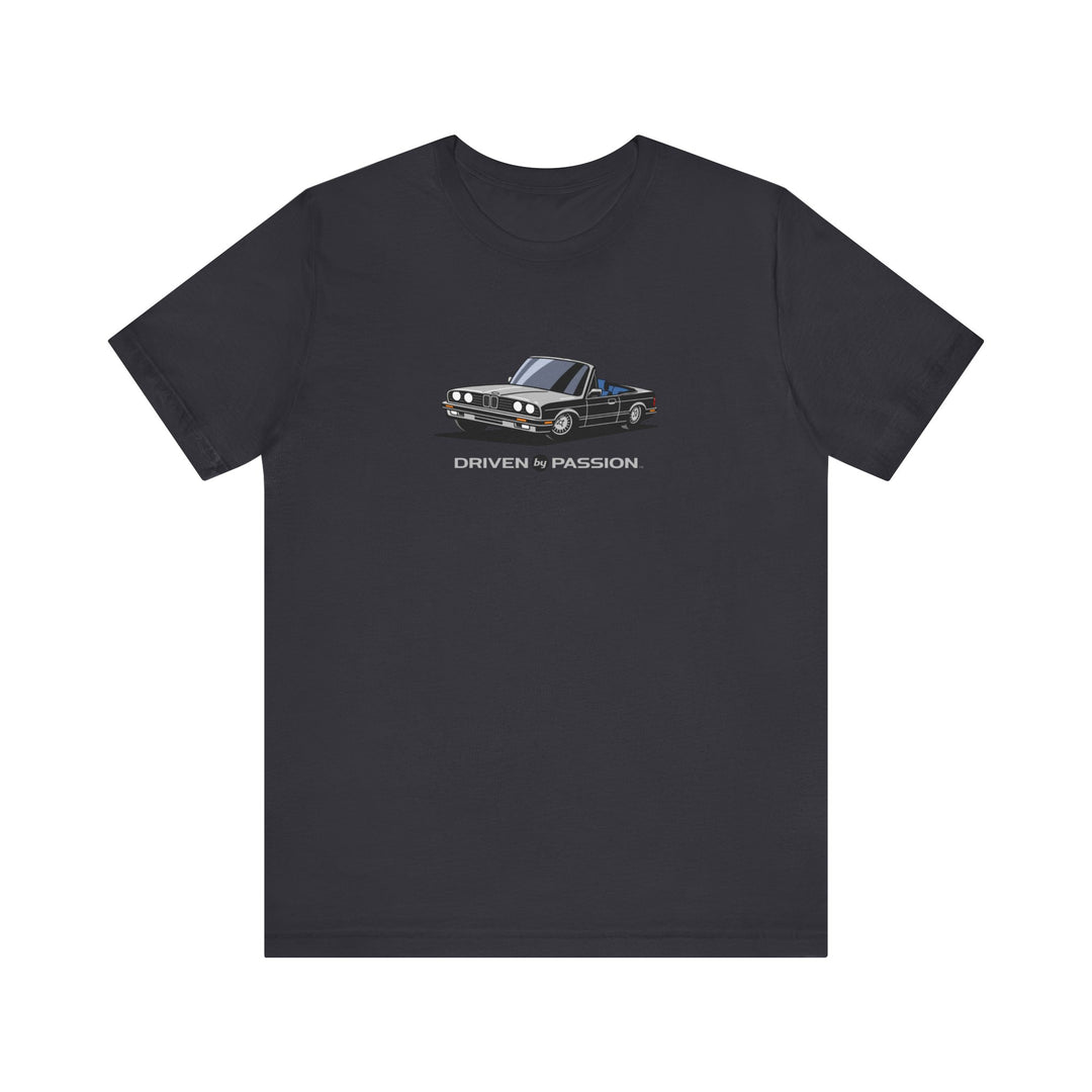 Light Gray over Blue E30 Convertible T-Shirt (1988-1994)