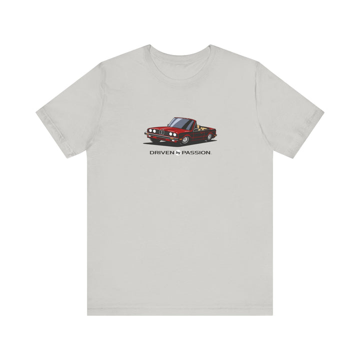 Dark Red over Tan E30 Convertible T-Shirt (1982-1987)