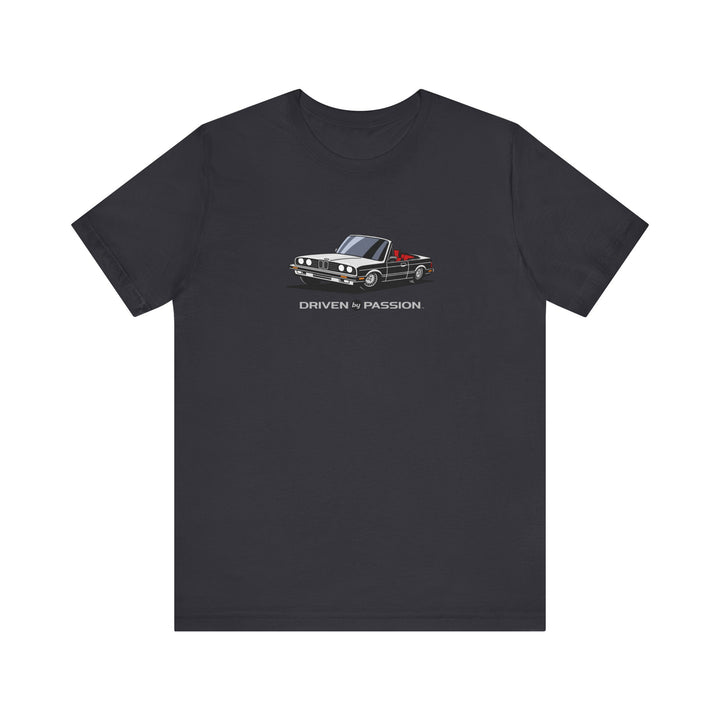 White over Red E30 Convertible T-Shirt (1982-1987)