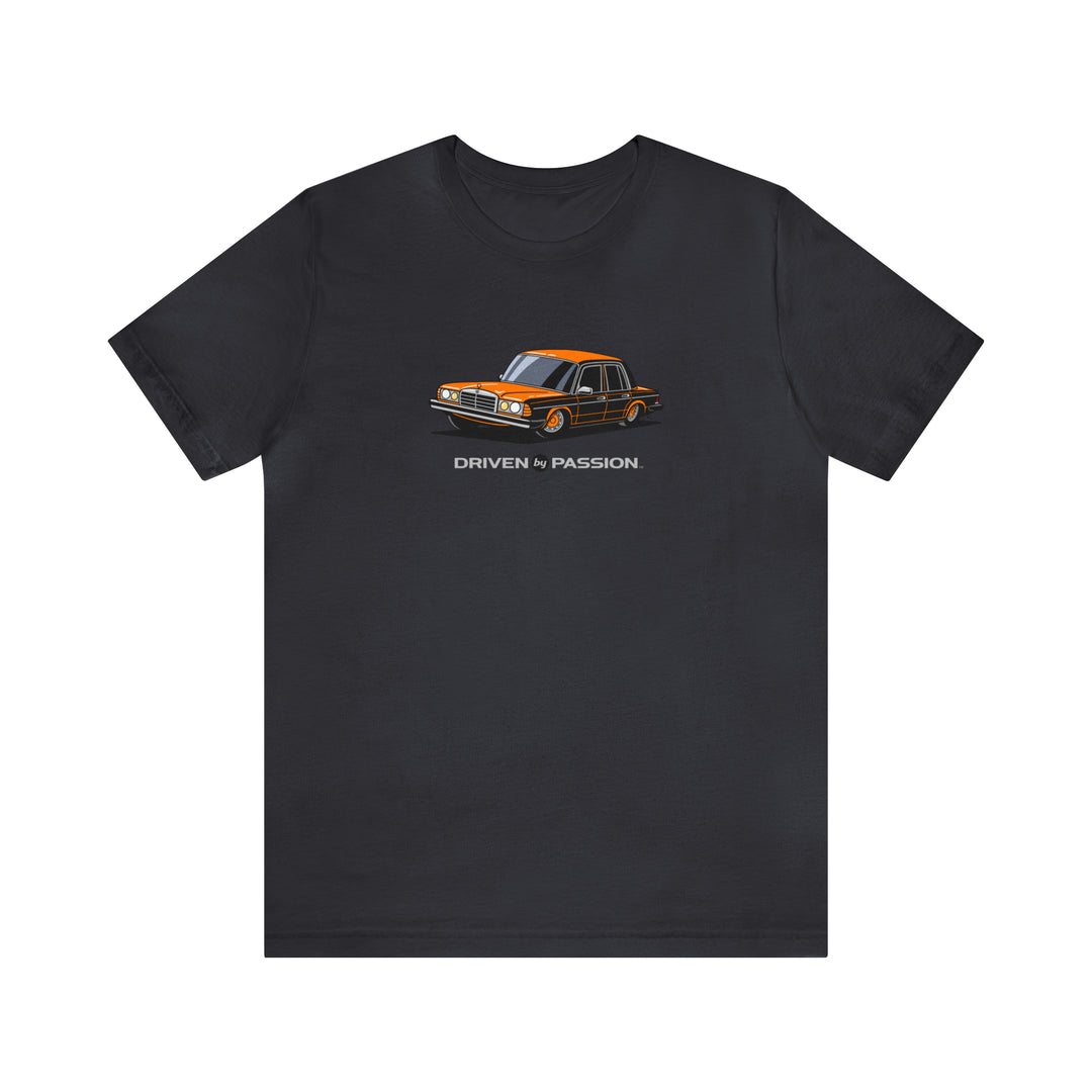 Orange W123 Sedan (Hubcap Wheels) T-Shirt