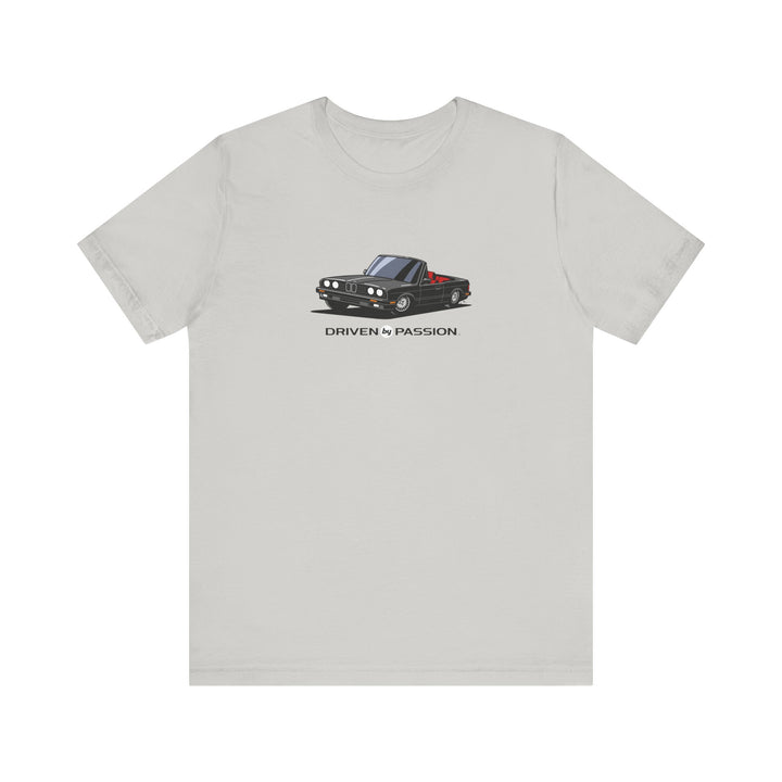 Dark Gray over Red E30 Convertible T-Shirt (1988-1994)