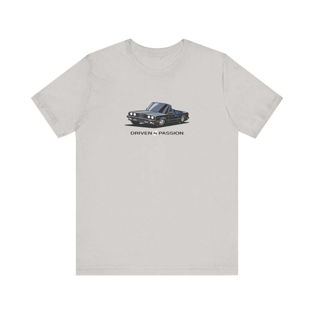 Medium Silver over Blue E30 Convertible T-Shirt (1988-1994)