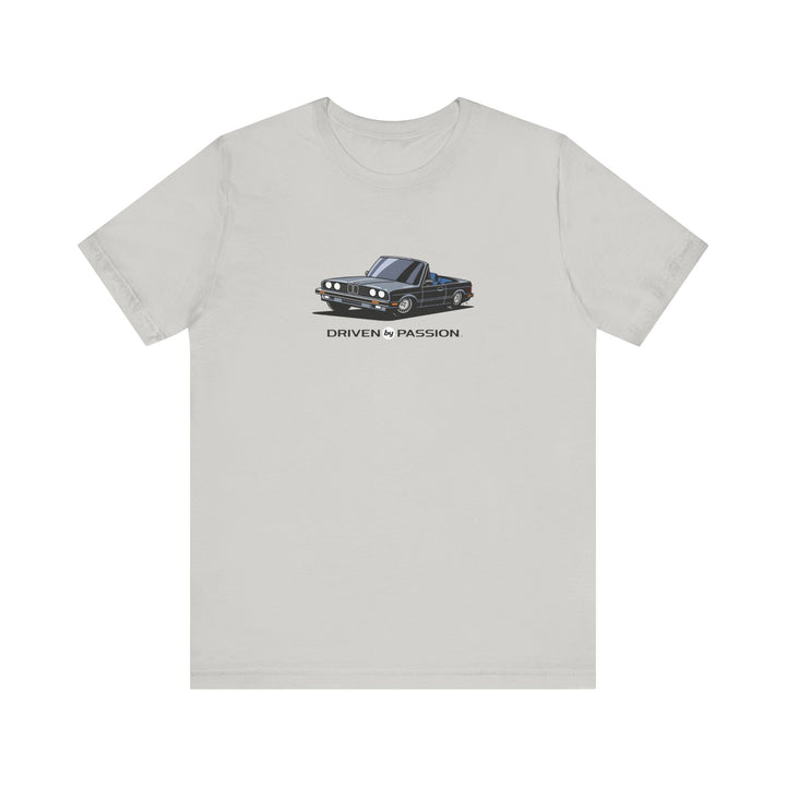 Medium Silver over Blue E30 Convertible T-Shirt (1982-1987)