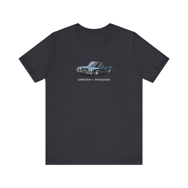 Light Silver-Blue over Blue E30 Convertible T-Shirt (1982-1987)