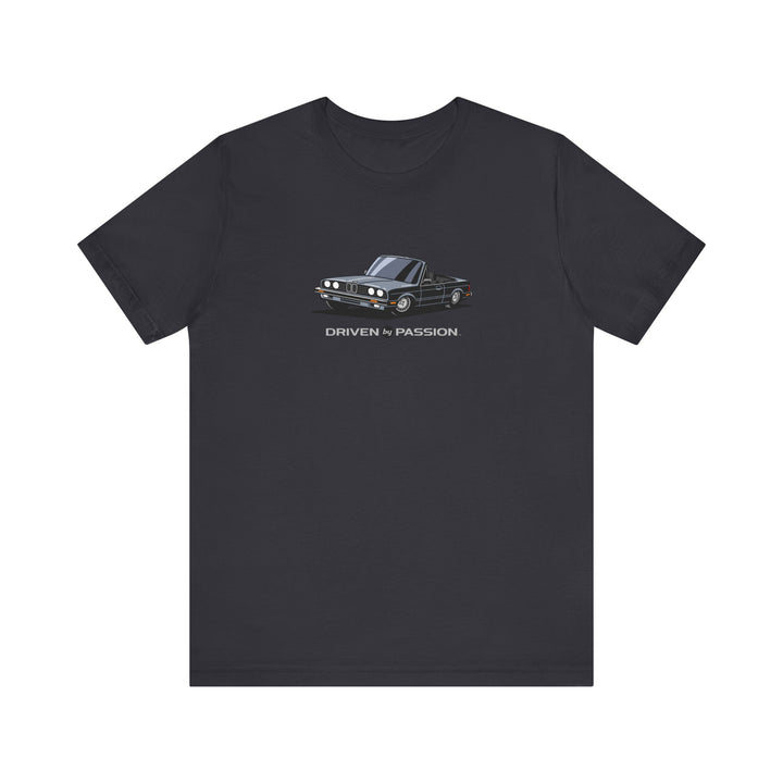 Medium Silver over Black E30 Convertible T-Shirt (1982-1987)